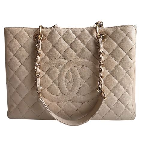 chanel grand shopper tote beige